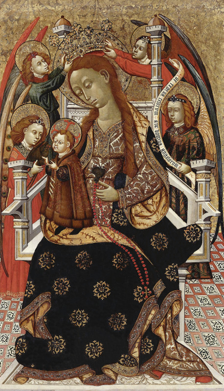 Mare de Déu amb l'Infant entronitzada i àngels
