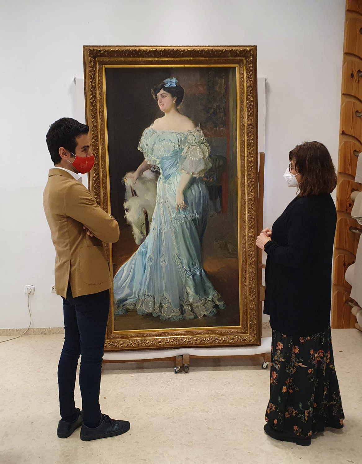 El retrat d'Isabel Bru pintat per Sorolla arriba al Museu de Belles Arts de València