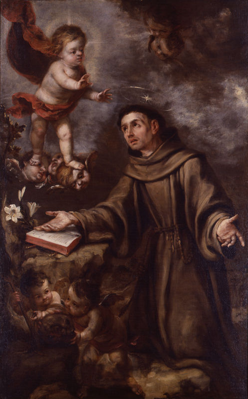 San Antonio de Padua y el Niño Jesús - Pintura Generalitat Valenciana